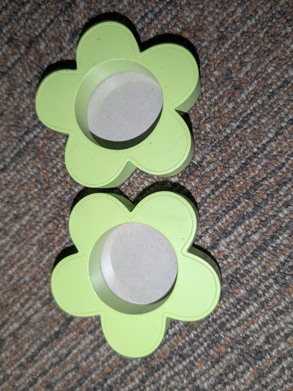Green Flower Teeny Picture Frames - Set of 2